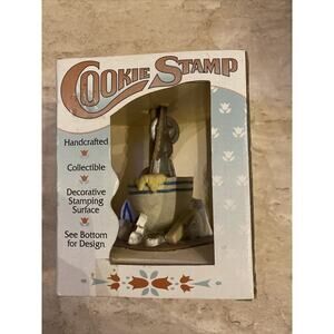 Vintage Fox Run Holiday Terracotta Cookie Stamp Mold Set Baking Gingerbread Man